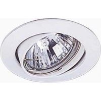 Kit spot halogene 50W blanc encastré Ø 95mm orientable avec lampe et transfo 60VA 230V BANDOL ITRAS 550131