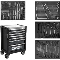 FEISTOS Mento 3 Chariot d'atelier équipé de 158 pièces Noir