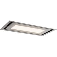 Klarstein – Hotte d'îlot 90 cm 609 m³/h – Classe A – Éclairage LED 8W – Aspiration 4 côtés – Fixation plafond