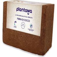 PLANTAWA Fibra di cocco Organica Blocco 5Kg 70L - Mattone compattato Terra per piante Uso Orto Urbano Terrario Piante Esterno Torba per vasi