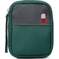 Trousse à pharmacie portable, petite trousse à pharmacie portable pour usage domestique, trousse de premiers secours,Petit vert