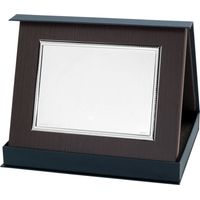 Atelier Targa Bordino Intrecciato 18,5 x 23,5 Cm con Placca Argentato