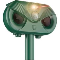 Répulsif à ultrasons pour chats, à énergie solaire, avec détecteur de mouvement, étanche IP54, pour jardins, chats, chiens, souris et ratons laveurs