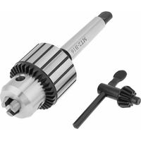 Mandrin MT2-B16 1-13 mm, Mandrin de perçage en acier au carbure 13 cone cm2 clé de mandrin de perçage mandrin de perçage de clé d'engrenage avec rotation de clé de mandrin pour centrer