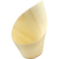 Coupelles obliques en bois FSC® 50ml (lot de 50) - SIER DISPOSABLES