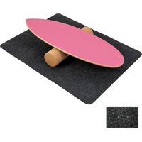 Ensemble de planche d'équilibre avec rouleau en liège et tapis en feutre