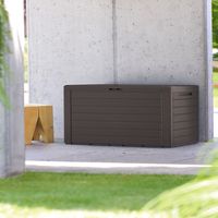 Garden Storage Box 280L with Hinged Lid and Locking Device