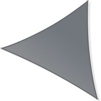 Toboli Sonnensegel Dreieck 3x3x4,2m Windfester Sonnenschutz UV 30+ für Garten, Terrasse und Balkon