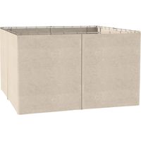 Parede latérale pour cenador 3,5x2 m 48 ganchos anillos en C pérgola gazebo beige