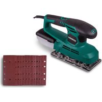 Vonroc – Ponceuse vibrante 240W – Vitesse variable 6000-11000/min – Plateau 90x187mm – Aspiration poussière avec filtre