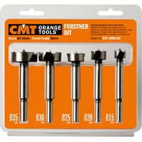 CMT – Jeu de 5 fraises Forstner S=8-10mm D15-35mm – Pour bois dur – Coupe nette sans éclat – Droite