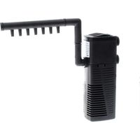 Eingebauter Aquarienfilter, 5 W, 450 l/h, eingebauter Filter, geeignet für kleine Aquarien, Kaltwasser- oder Tropenaquarien, Schildkrötenbecken