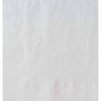 Serviette jetable blanche 2 plis 38x38 cm - 2400 pièces - Ecobioshopping