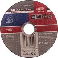 Schleifscheibe zum Schneiden von Stahl 125 x 1,6 x 22,23 mm flach MN-68-967