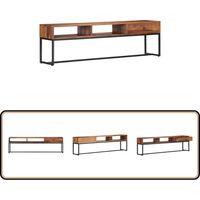 Meuble TV 160x30x45 cm Bois de Sesham massif - Meuble TV - Meuble Téléviseur - Meuble Rangement - Meubles TV - Mobilier Salon