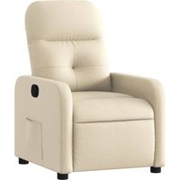 Maison Exclusive - Fauteuil inclinable Crème Tissu