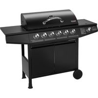 TAINO BASIC 6+1 Gasgrill BBQ GRILLWAGEN Edelstahl Brenner Seitenkocher