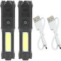 von 2 ultrahellen Teleskop-Zoom-Taschenlampen