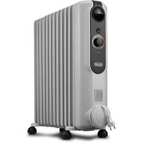 De’Longhi Radia-s Easytronic Drinnen Schwarz, Weiß 2500 W Öl-Heizlüfter