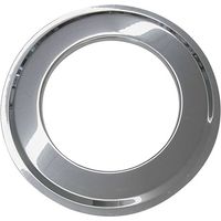 Rosone tondo canna fumaria stufa caldaia pellet acciaio inox D. 140 mm.