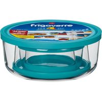 Contenants de verre ronds pour ensemble de nourriture alimentaire 4 pcs bormiolis