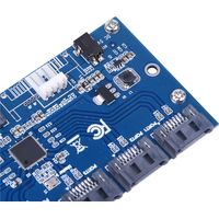 Carte Riser Hub Multiplicateur de Ports SATA 1 vers 5 - Convertisseur et Répartiteur