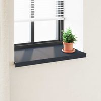 vidaXL Appui de fenêtre Anthracite avec grain de bois PVC