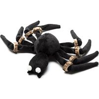 Jouet pour Chat Halloween Araignée en Bois à Mâcher - Pattes Noires Amusantes pour Animaux