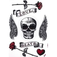 Komar Wandaufkleber - Calavera - 70 x 50 cm - selbstklebender Wandsticker - Modern