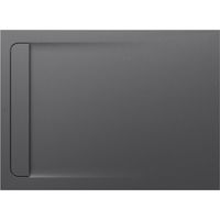 Receveur de douche extra plat en Stonex® Aquos - 1400x1000mm - Gris Ardoise