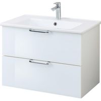 Pelipal Waschbecken mit Unterschrank München weiß glanz 75 x 52 cm