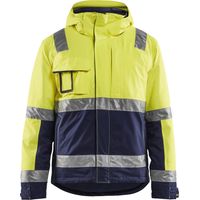 Blakläder Warnschutz Winterjacke, gelb / marineblau, Unisex-Größe: M
