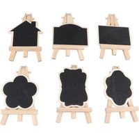Panneau tableau noir en bois double face rustique vintage, ardoise de bureau pour maison café restaurant