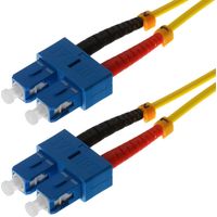 HELOS LWL PATCH CORD 9/125µM OS2 SC/SC 2,0 M SC DUPLEX PRISE/STECKER, JAUNE