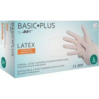 AMPri 100x gants à usage unique Basic Plus taille XL beige clair latex - 01039-XL
