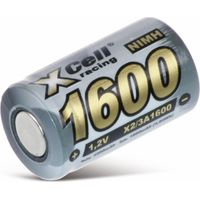 XCELL batterie NiMH, cellule industrielle, 2/3 A, Flat-Top, 28,5x17mm, 1,2V/1600mAh