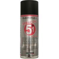 Gamma+ GP1100008 Spray Olio Lubrificante 5 in 1 per Tagliacapelli e Forbici 400 ml Senza Silicone