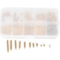 Kit de 270 pièces entretoises laiton cannelé, vis, écrous et entretoises M2, assortiment complet