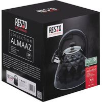 Resto Whistling Kettle 3L Noir Cafetière Siffleur