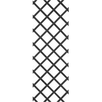 Treillis extensible en bois laqué anthracite – Dimensions 150 x 50 cm – Pour palissage de plantes grimpantes – Set de fixation inclus – Nature