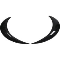 2 Stück Scheinwerferblenden links/rechts, Carbonfaser-Optik, stilvolles, stromlinienförmiges Design, Schutz für Autos