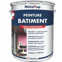 Peinture Batiment - Lilas rouge - RAL 4001 - 5 L - Métaltop