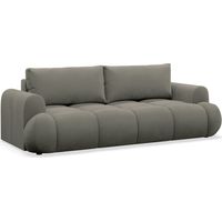 Selsey OMBO DOCE - Canapé convertible 3 places en velours hydrophobe, Beige foncé