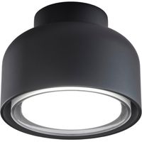 Plafoniera BOTTONE moderna in alluminio Nero 1xGX53