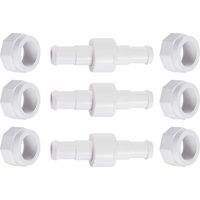 Juego de tres mangueras giratorias D20 con tuercas D15 compatibles con Zodiac Polaris 280, 380, 180 - Repuestos para limpiafondos