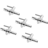5 Stks Aquarium Luchtbuis Distributeur Aquarium Single Head Air Distributor Roestvrij Staal Luchtstroom Regelhendel Klep Set Aquarium Zuurstofpomp Luchtslang Ventiel