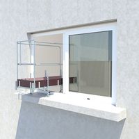 Gerüst für Arbeiten, die von einem Fenster versetzt sind - 40.081