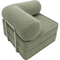 Assise lounge adulte minimaliste en velours côtelé