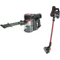 Necchi NH9205 aspirateur balai et balai électrique Aspirateur-balai 2 en 1 Batterie Sec Sans sac Noir, Rouge 2 Ah
