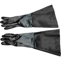 Varan Motors – Gants de manutention NESBGS02 – Cuir et plastique – Longueur 58cm – Aspérités pour meilleure accroche – Norme EPI